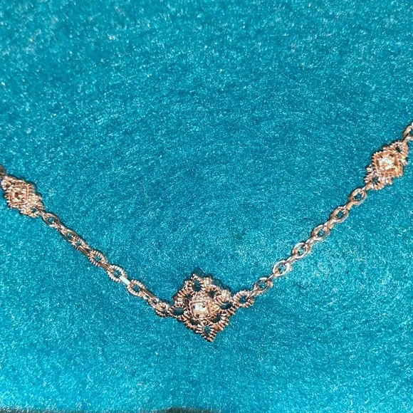 Judith Ripka La petite station chain necklace